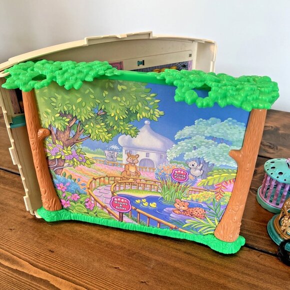 Vintage 1993 Littlest Pet Shop Zoo Playset w/ Zebra set & accessories LPS Kenner - Picture 10 of 15